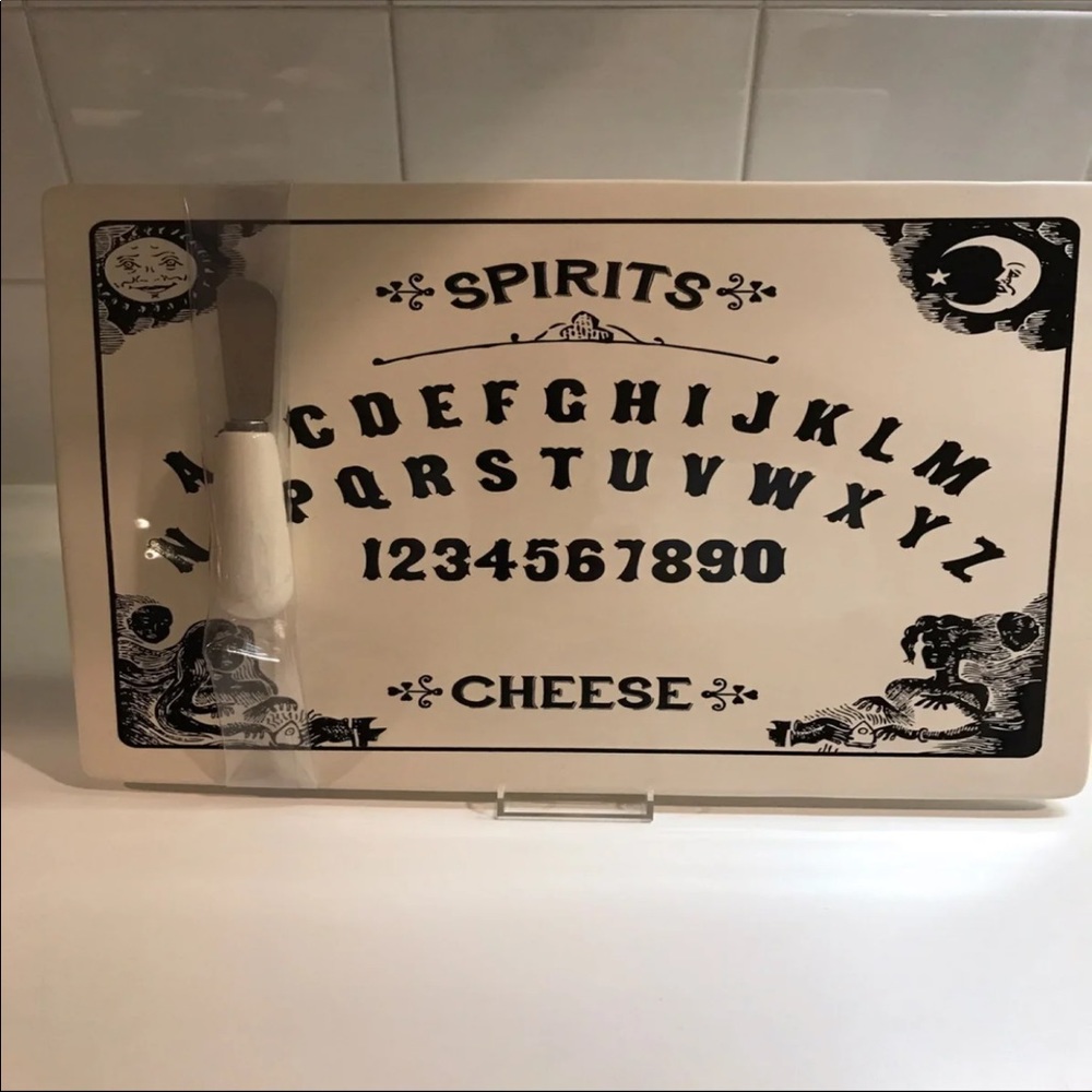 Magenta Ouija Board Cheese Board Halloween